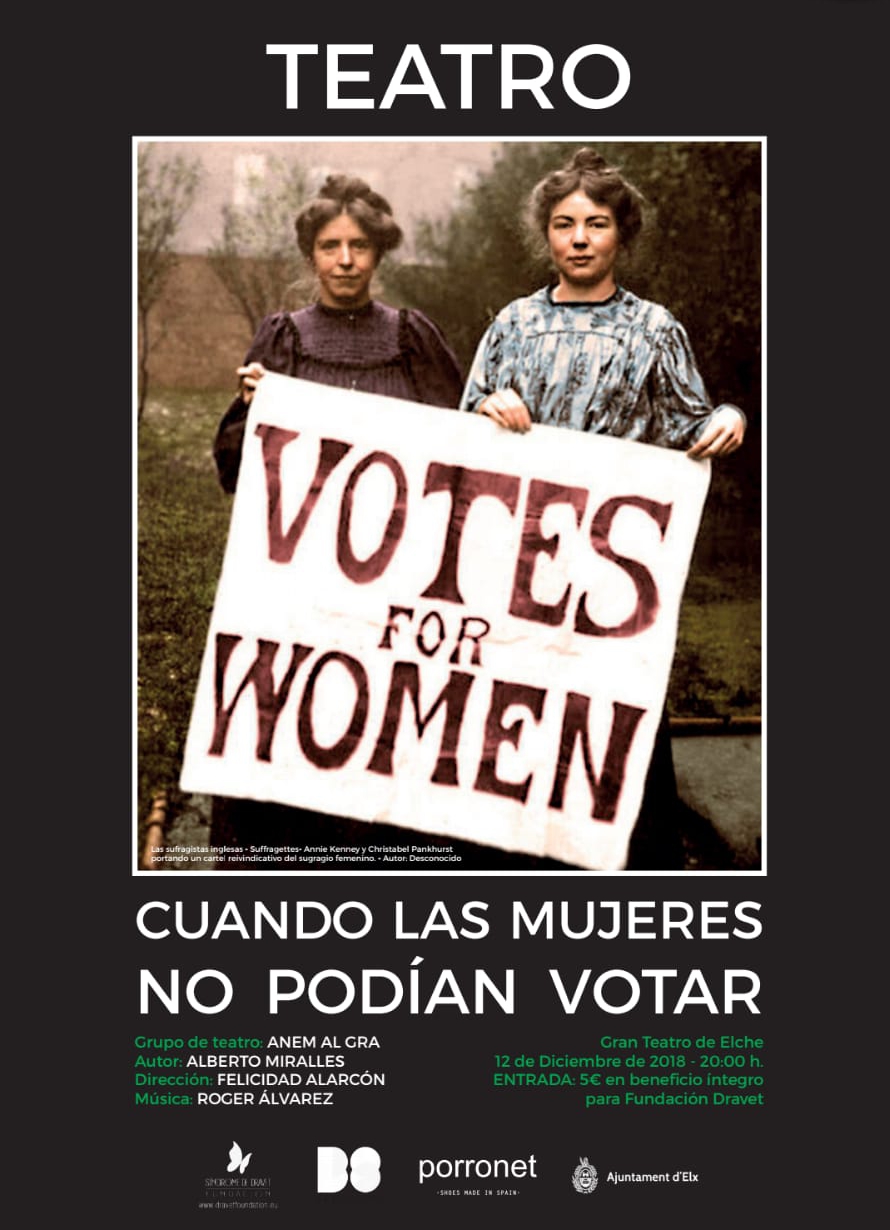 Cuando las Mujeres no podían votar, a beneficio para la Fundación Dravet