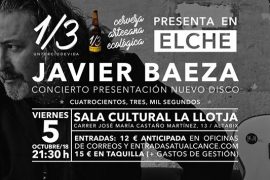 Javier Baeza presenta su gira de presentación del nuevo disco