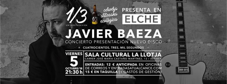 Javier Baeza presenta su gira de presentación del nuevo disco